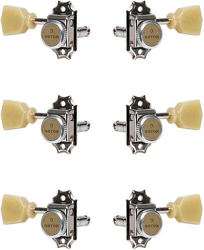 Gotoh SD90-MGT-SL-N-L3+R3 Комплект колков универсальный для акустической и электрогитары.